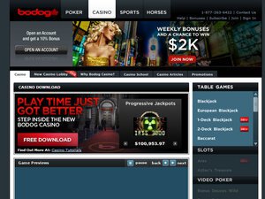 Bodog Casino games