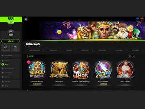 888 Online Casino website