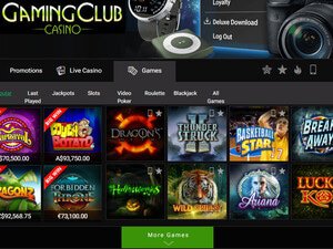 Gaming Club Casino games