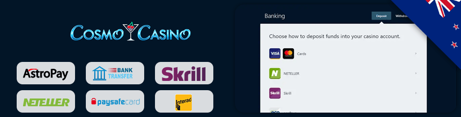 cosmo casino banking