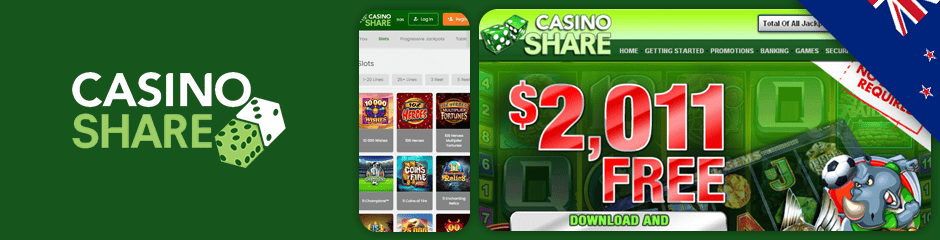 casino share bonus