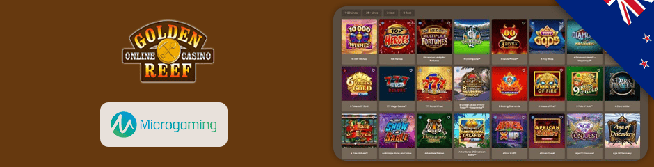 golden reef casino games and software
