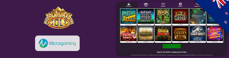 mummys gold casino games and software