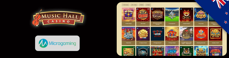 music hall casino games and software