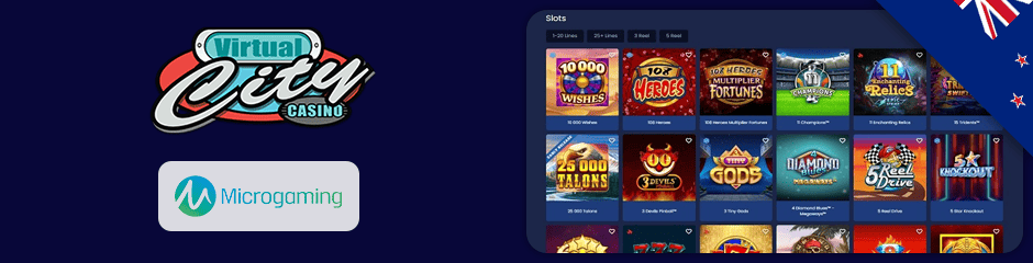 virtual city casino games and software