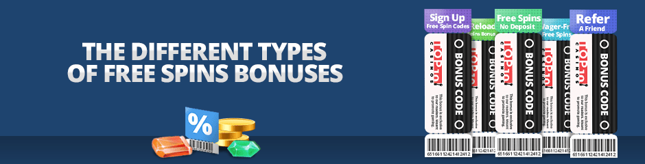 types of free spins bonuses